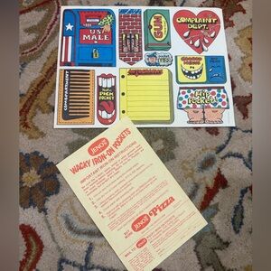 Vintage Jenos Pizza Iron On Pockets